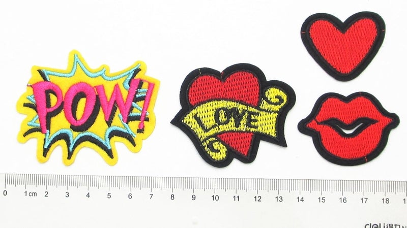 Dandan DIY 20pcs Random Assorted Styles Kid Sew On/Iron On Patch Applique Clothes Dress Plant Hat Jeans Sewing Flowers Applique DIY Accessory - Image 3